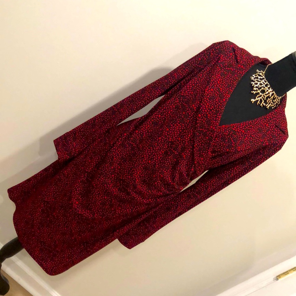 Express Size 13/14 Red/Black Dress